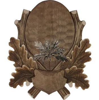 Podložka pod trofej č.143 - tónovaná + okrasné plechové krytí zbraní