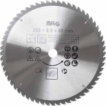 Pilový kotouč Pilový kotouč s SK plátky na dřevo 355x3,3x30mm/60 střídavě šikmé zuby MAGG 9335560 + Dárek, servis bez starostí v hodnotě 300Kč