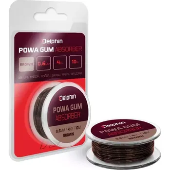 Delphin POWA GUM Absorber Hnedá 0.8mm/6kg/8m