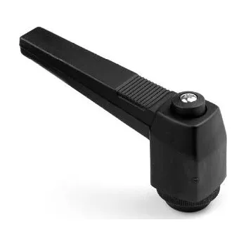 Nastavitelná upínací páka se závitem M4, délka 42 mm, PA+GF, černá