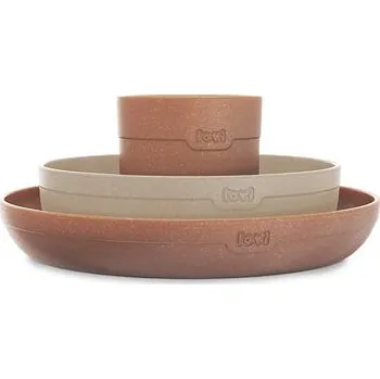 dětská jídelní sada LOVI sada nádobí s hrnečkem 3ks Granola