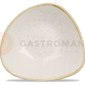 Miska trojúhelníková 235 mm, 600 ml | CHURCHILL, Stonecast Barley White