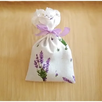 Levandulový sáček SVAZKY LEVANDULÍ S KRAJKOU