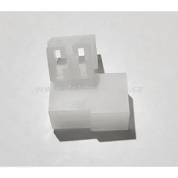 Elektrický konektor Kryt konektoru 2x pin 6,3 samec ( UNI )
