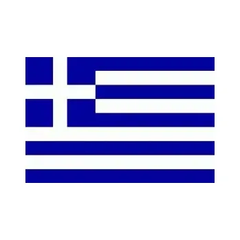 Člun Vlajka k lodi 30x20 cm - Řecko s provázkem