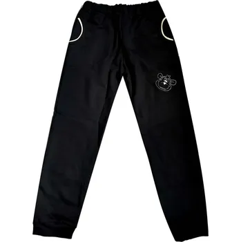 Betty Mode (ušito v ČR) Chlapecké tepláky bavlněné černé opička