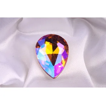 Dětské navlékací korálky Skleněný šaton 20x30mm - č.298