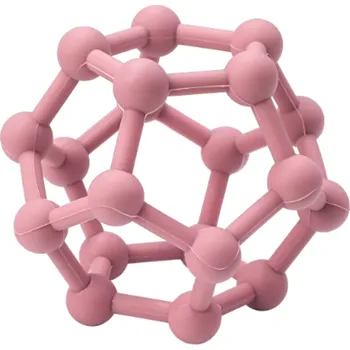 Silikonové kousátko - KOULE - TMAVĚ RŮŽOVÉ (Značka: TYRY)