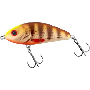Salmo Wobler Fatso Sinking Spotted Brown Perch - 10 cm