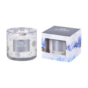 Svíčka Svíčka ve skle HELLO WINTER vonná 400g