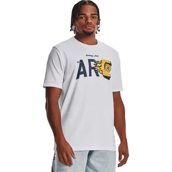 Under Armour Curry Arc SS basketbalové tričko - 0 - bílá - XL