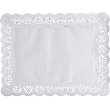 prostírání Prostírání papírové krajkové 26 x 34 cm (100 ks)