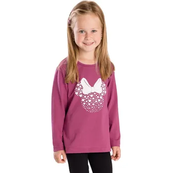 Dívčí tričko Dívčí triko Betty mode vínové s mašlí