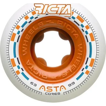 Kolečko na skateboard RICTA kolečka - 53mm Asta Cores White Round 99a Wheels (144181)