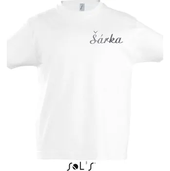 Astoreo Dětské bavlněné tričko personalizované bílá 10 let