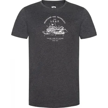 Pánské tričko Pánské tričko Loap Beau žíhané šedé