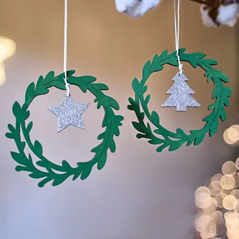 Vánoční dekorace 3Pagen 2 věnečky k zavěšení