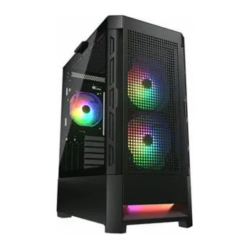 PC skříň COUGAR PC skříň AIRFACE RGB Black Mid Tower Mesh Front Panel 2 x 140mm ARGB Fans 1x 120mm ARGB Fan TG Left Panel