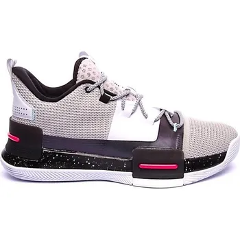 Pánské tenisky PEAK Basketbalové boty Flash 1 Underground 45 BÍLÁ|ČERNÁ|ŠEDÁ