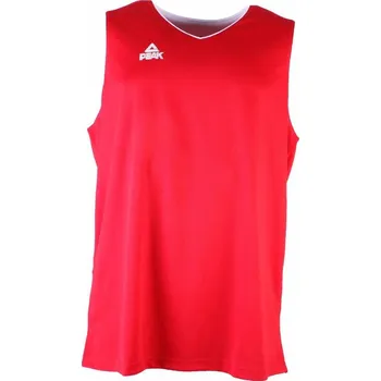PEAK Pánský basketbalový oboustranný dres 3XL BÍLÁ|ČERVENÁ