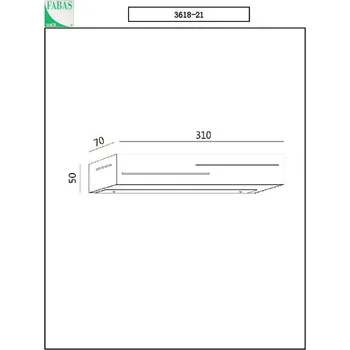 Lampička Fabas Luce Nástěnné svítidlo LED Banny, antracit, šířka 31 cm, Up- & Downlight antracitová, bílá satinovaná 2 x 9 W LED - Doprava zdarma