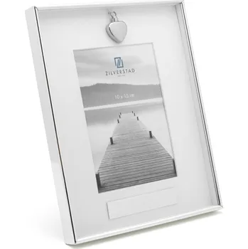 Rám na obraz Fotorámeček s pouzdrem na popel ve tvaru srdce10x15cm - Zilverstad (Rámeček na fotografii s pouzdrem na popel ve tvaru srdce, 10x15 cm - Zilverstad)