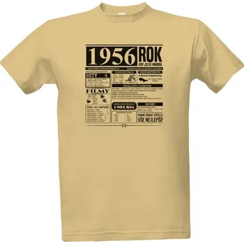 Pánské tričko Tričko s potiskem Narozeninové noviny 1956 pánské