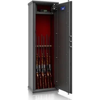 Trezor Metalk Luxusní skříň na sedm zbraní Araldo, black/white