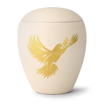Smuteční dekorace Keramická urna Siena - Holubice