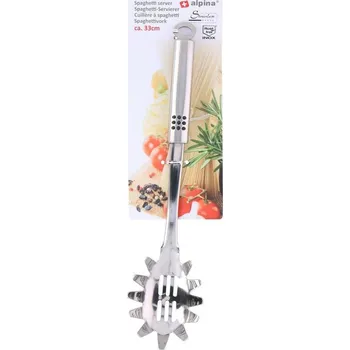 Kuchyňský mlýnek Alpina Naběračka na špagety Alpina nerez 33 cm