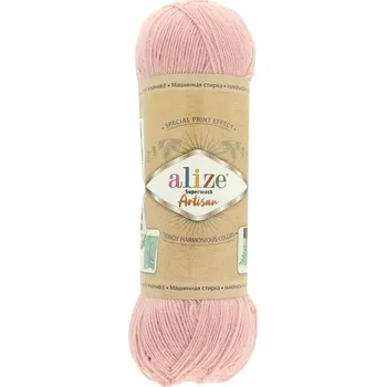 Příze Alize Superwash Artisan 161 pudrově růžová