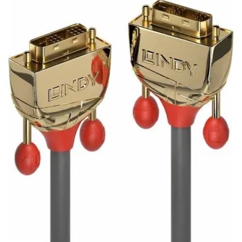 Masážní přístroj Kabel Lindy DVI-D - DVI-D 15m zlatý (36216)