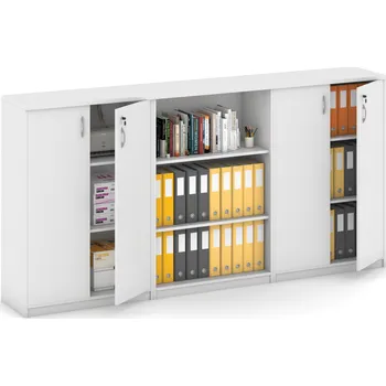 Kancelářská sestava Sestava skříní MIRELLI, Typ III - bílá