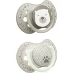 LOVI Šidítko silikonové dynamické Buddy Bear 6-18m 2 ks