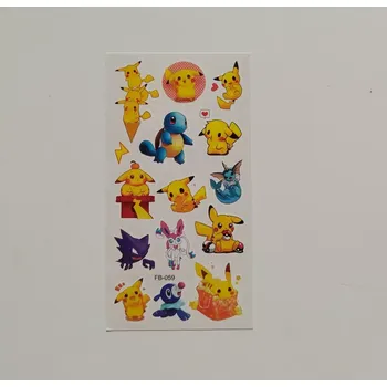 Odstranitelné tetování Dětské dočasné tetování - POKÉMON (2) - PIKACHU 5 (Značka: TAKARA TOMY)