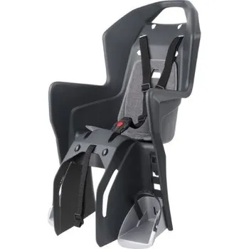 cyklosedačka Dětská sedačka POLISPORT Koolah na nosič - černo/šedá