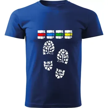 Pánské tričko Tričko pro turisty modré (turistické tričko značení)