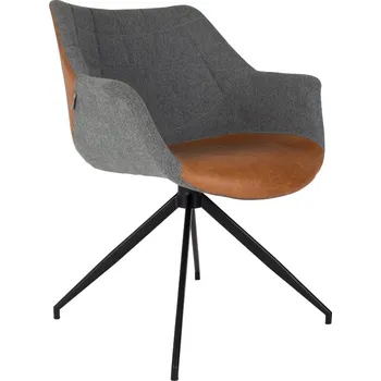 Jídelní židle Šedo-hnědá jídelní židle ZUIVER DOULTON