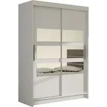 Velká šatní skříň MIAMI V bílá šířka 120 cm