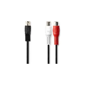 Příslušenství ke zvukové technice Redukční kabel DIN5 zástrčka / samec na 2xRCA / zásuvky