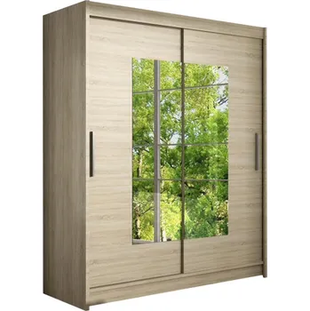 Šatní skříň Velká šatní skříň WESTA III sonoma šířka 150 cm