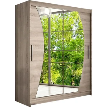 Šatní skříň Velká šatní skříň WESTA X trufla šířka 150 cm