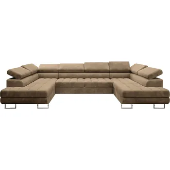 Obývací pokoj Rozkládací rohová sedací souprava 158U OLI Hnědá