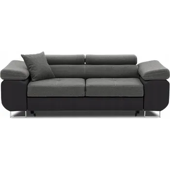 Sedací souprava Signal-nabytek Rozkládací pohovka RIGATTO I Tmavě šedá/černá