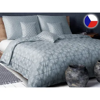 Povlečení Damaškové povlečení EXCELLENT 70x90, 140x220 DIAMANT Spektrum modrošedé