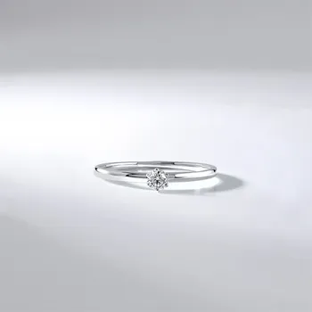 Prsten Lillian Vassago Zásnubní briliantový prsten, bílé zlato LLV59-DR149W Velikost prstenu: 54