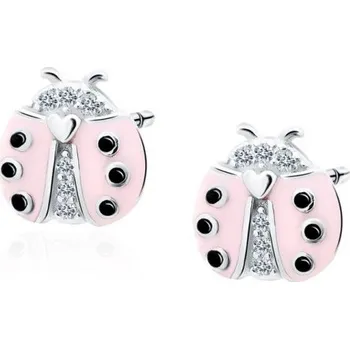 Náušnice Prosperk Stříbrné náušnice beruška - zirkon S4259