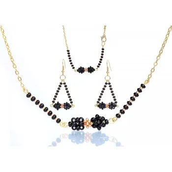 Souprava šperků Prosperk Souprava zlato černá handmade S0889