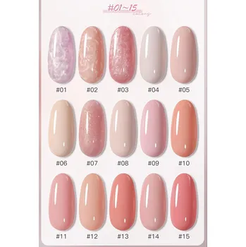 Přípravek na nehty Sada 15 colors ROSE Govandi + Vzornik