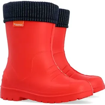 Dívčí holínky Dětské zateplené holinky Demar Dino D červené